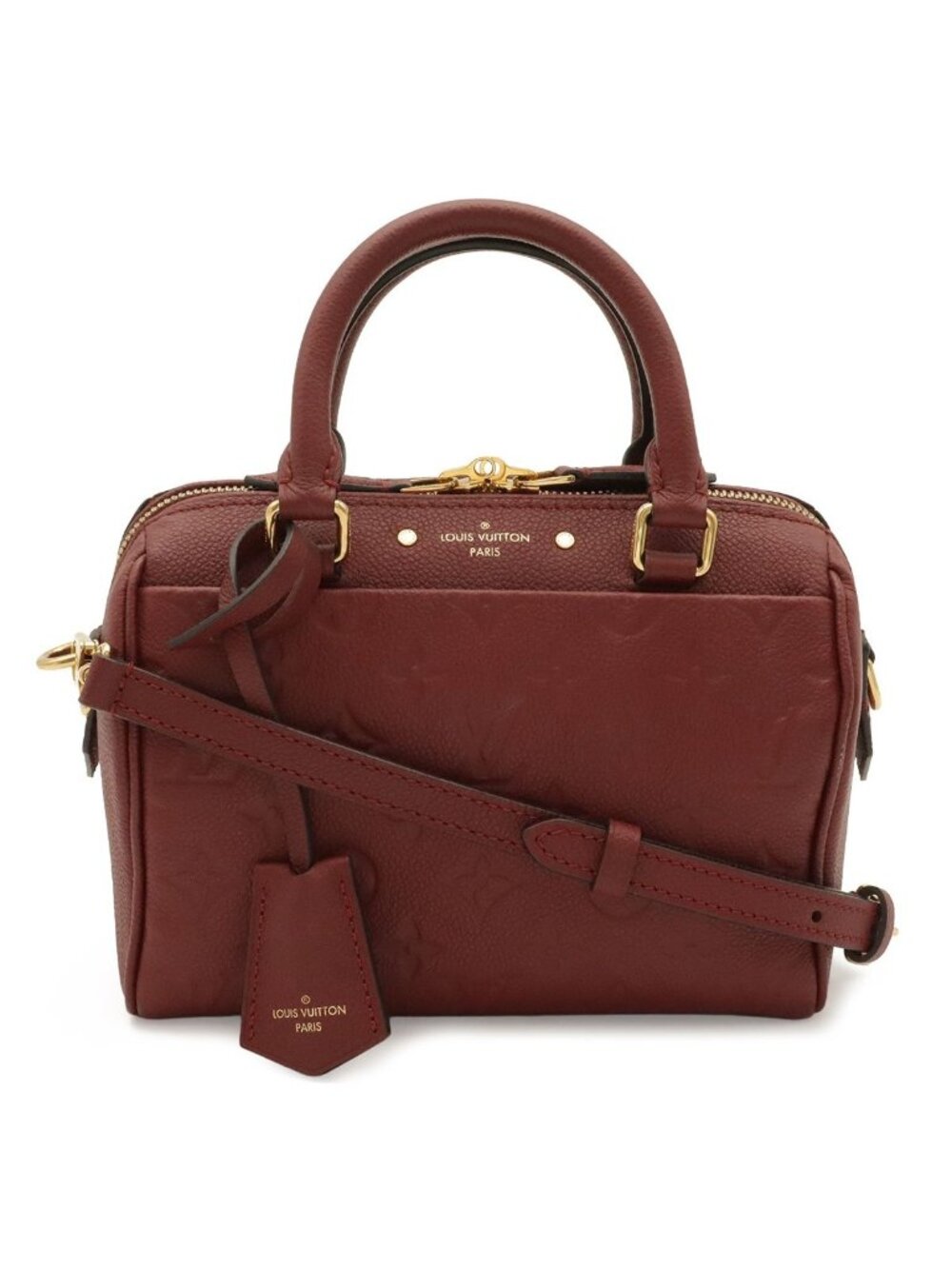 Louis Vuitton Monogram Empreinte Speedy Bandouliere 20 2-Way Shoulder Bag Rose